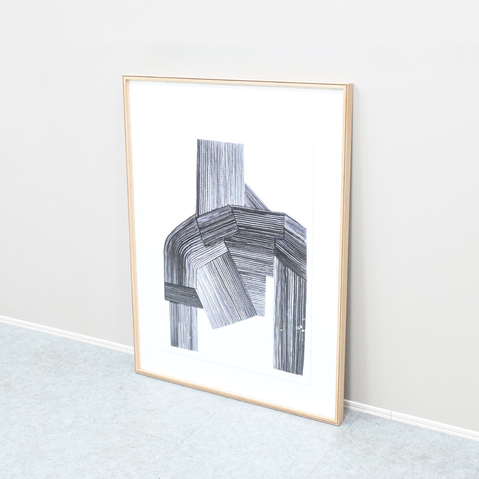☆展示極美品☆LICHT取扱 Ronan Bouroullec ロナン・ブルレック ドローイングプリント 数量限定品 直筆サイン エディション番号入り 額装 22万