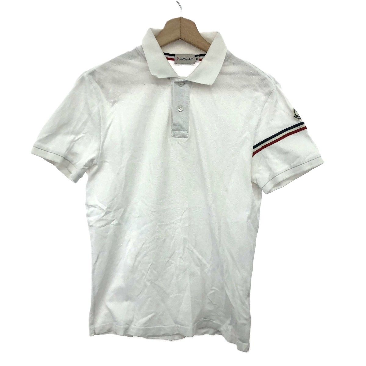MONCLER モンクレール 半袖ポロシャツ サイズ:M MAGLIA POLO ホワイト