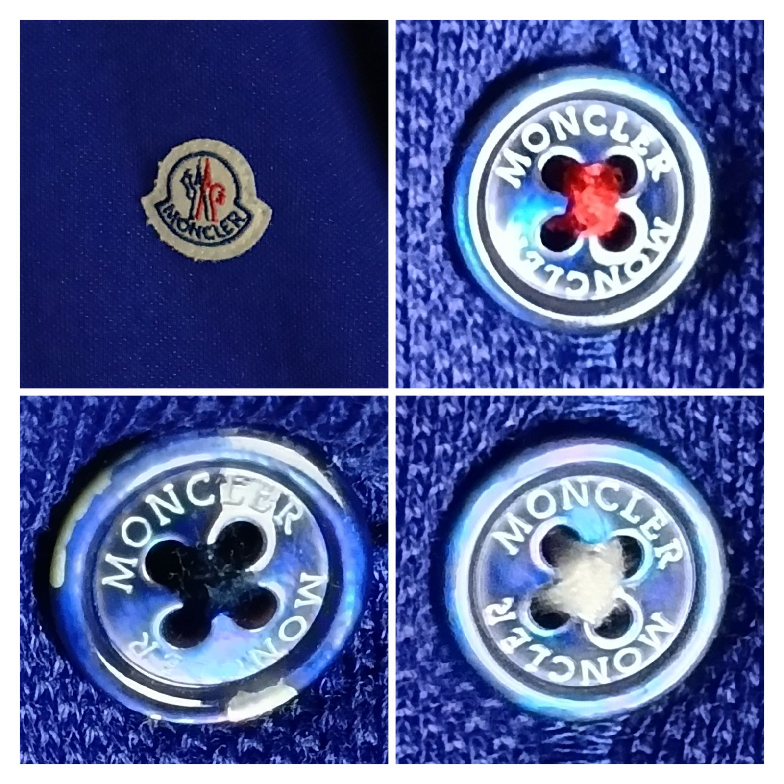 MONCLER] モンクレール ポロシャツ ブルー トリコロール 希少 逸品