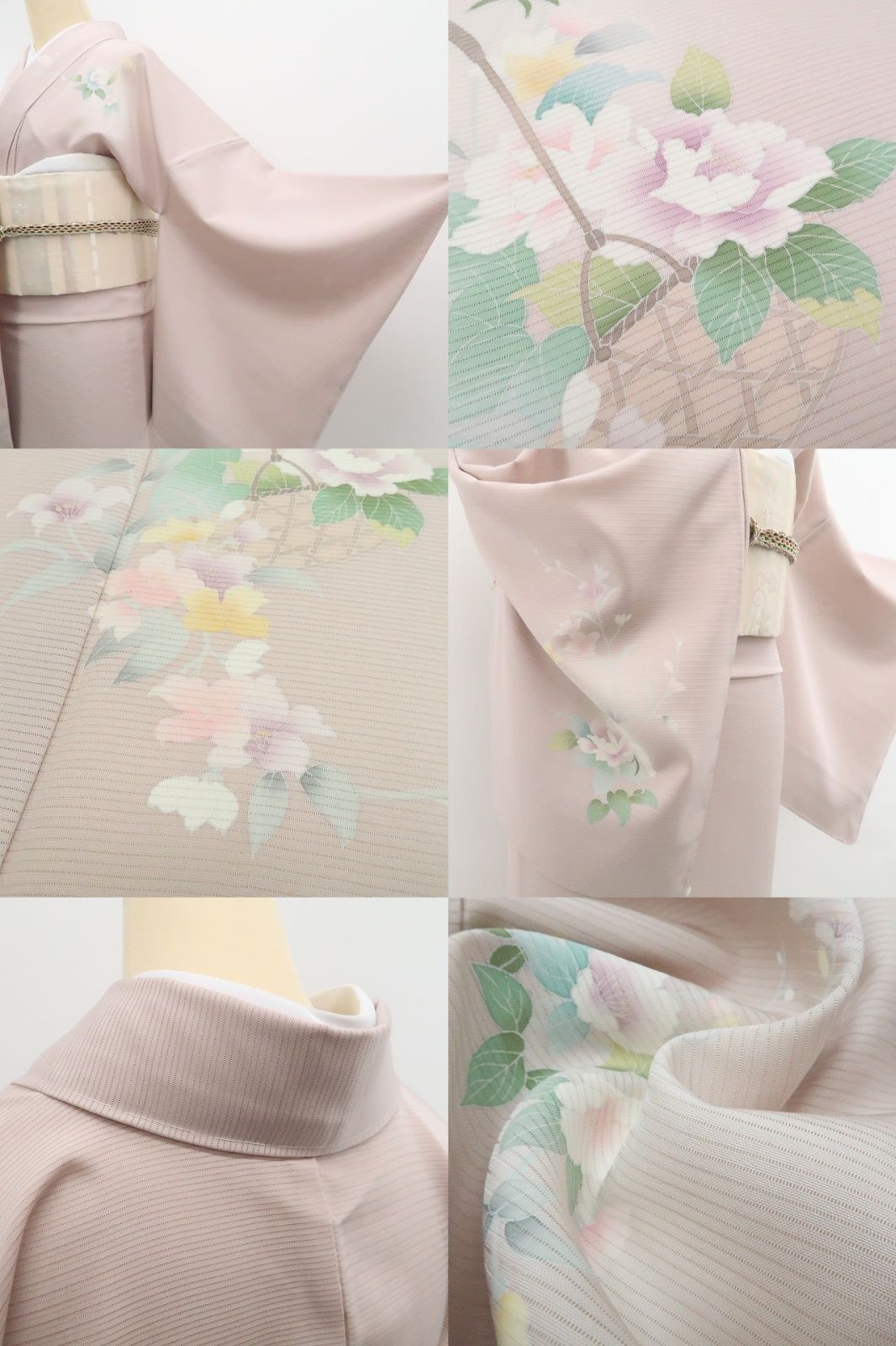 ❁tomihisa❁新品 絽 五泉 お仕立て上がり品 手描き友禅 夏着物“染め