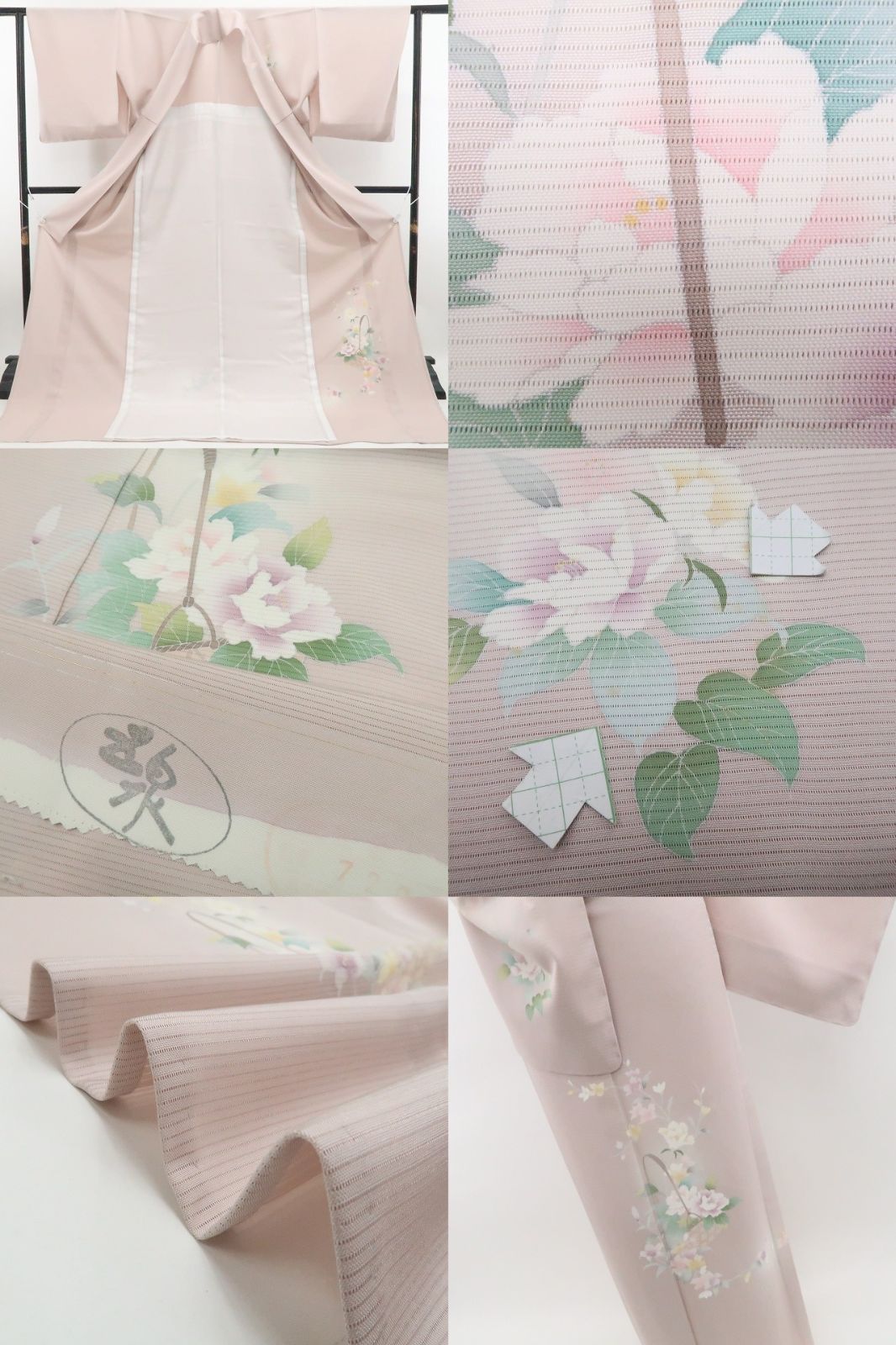 ❁tomihisa❁新品 絽 五泉 お仕立て上がり品 手描き友禅 夏着物“染め