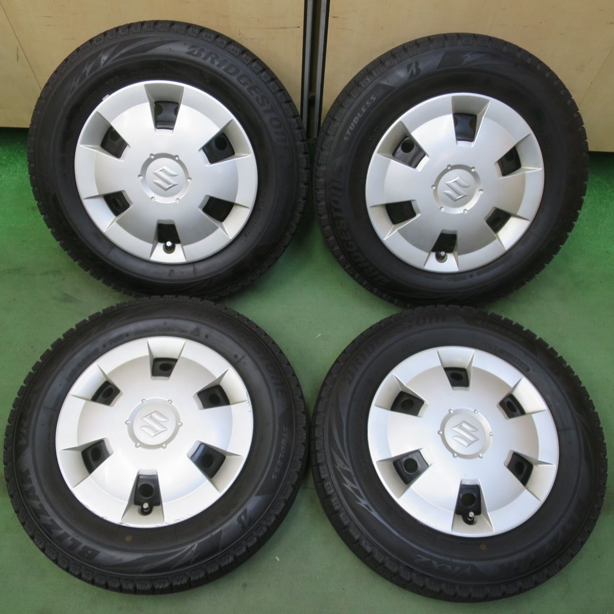 送料無料 145/80R13 ブリヂストン VRX2 スズキ ワゴンR純正 13インチ