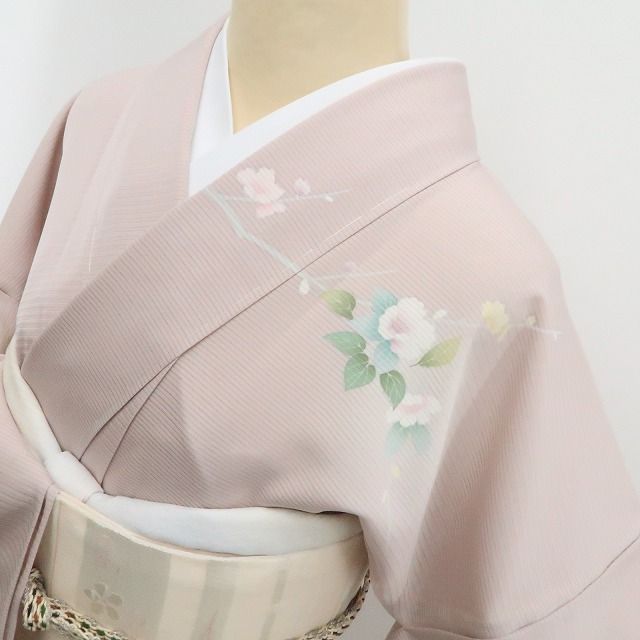 ❁tomihisa❁新品 絽 五泉 お仕立て上がり品 手描き友禅 夏着物“染め