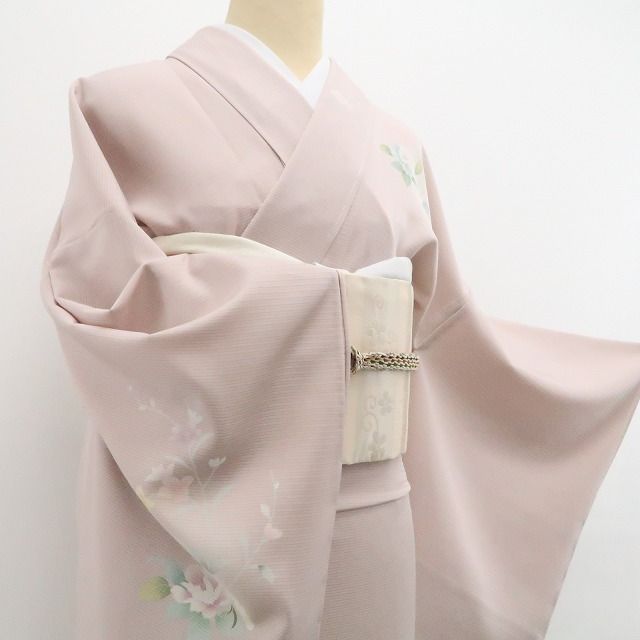 ❁tomihisa❁新品 絽 五泉 お仕立て上がり品 手描き友禅 夏着物“染め
