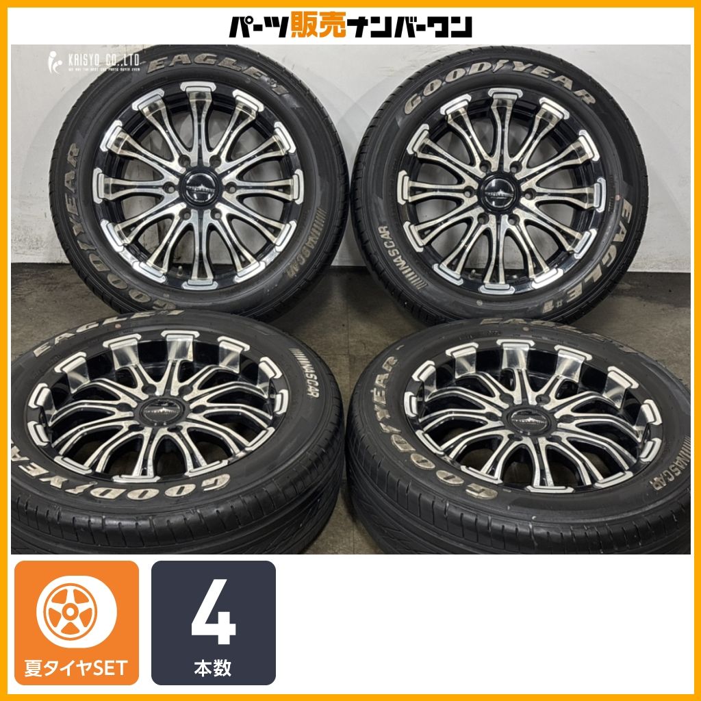 【カスタム用に】BATTLESHIP 17in 6.5J +35 PCD139.7 グッドイヤー イーグル #1 NASCAR 215/60R17 ハイエース レジアスエース 即納可能