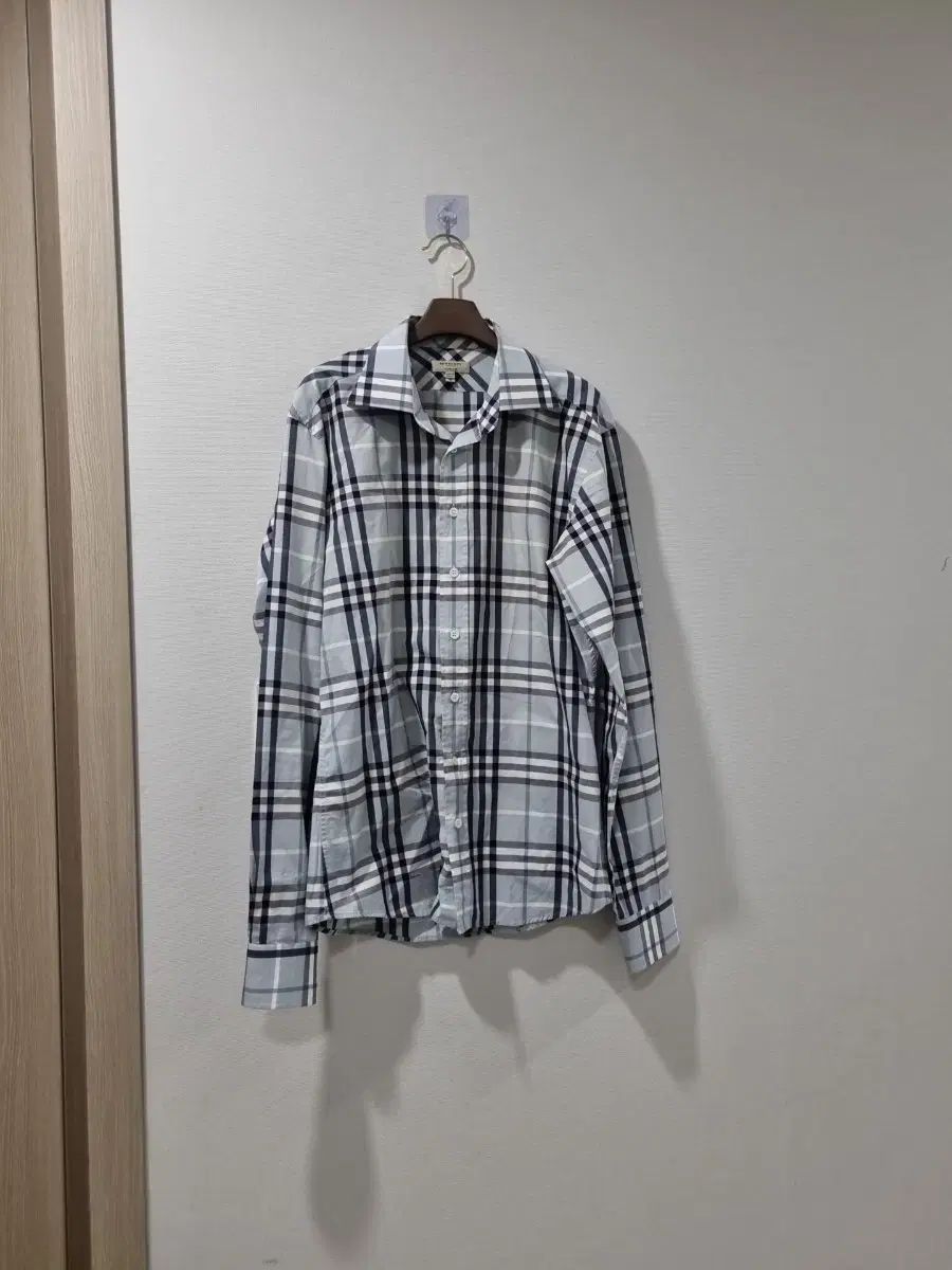 バーバリー ロンドン スリムフィット チェック シャツ M