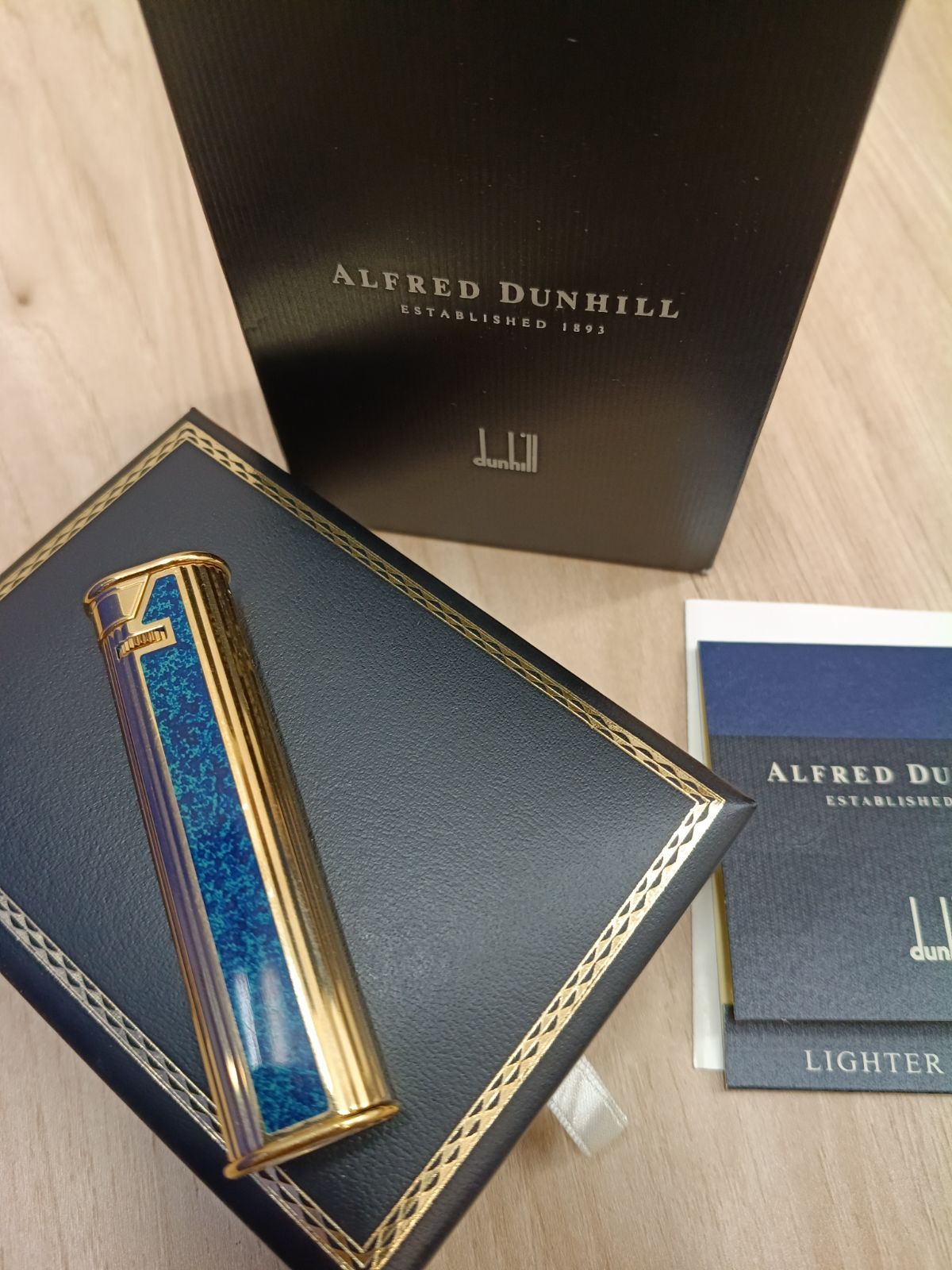 火花OK】dunhill ダンヒル シルフィード ローラーガスライター ラピス 