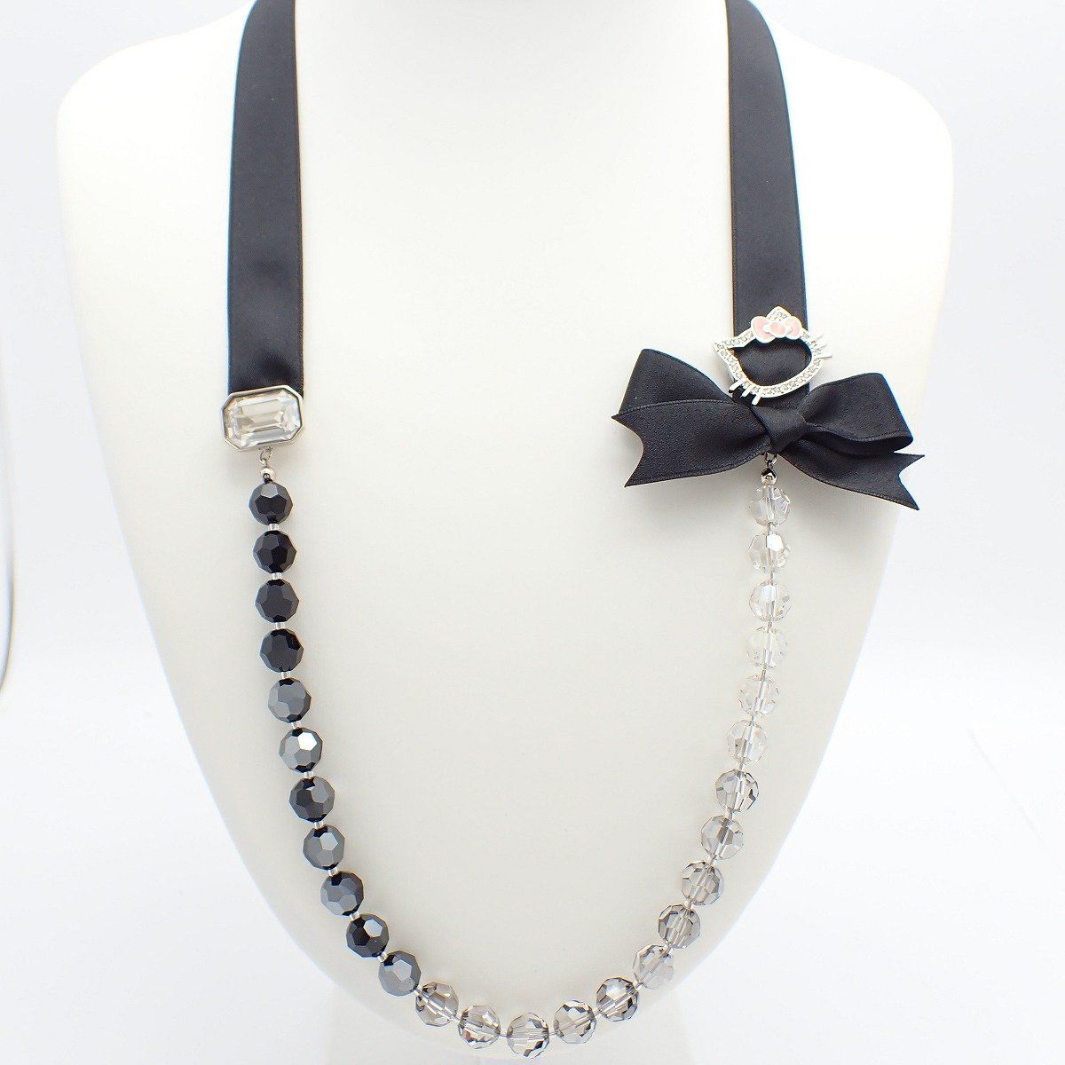 美品】SWAROVSKI スワロフスキー ハローキティ リボン ネックレス 