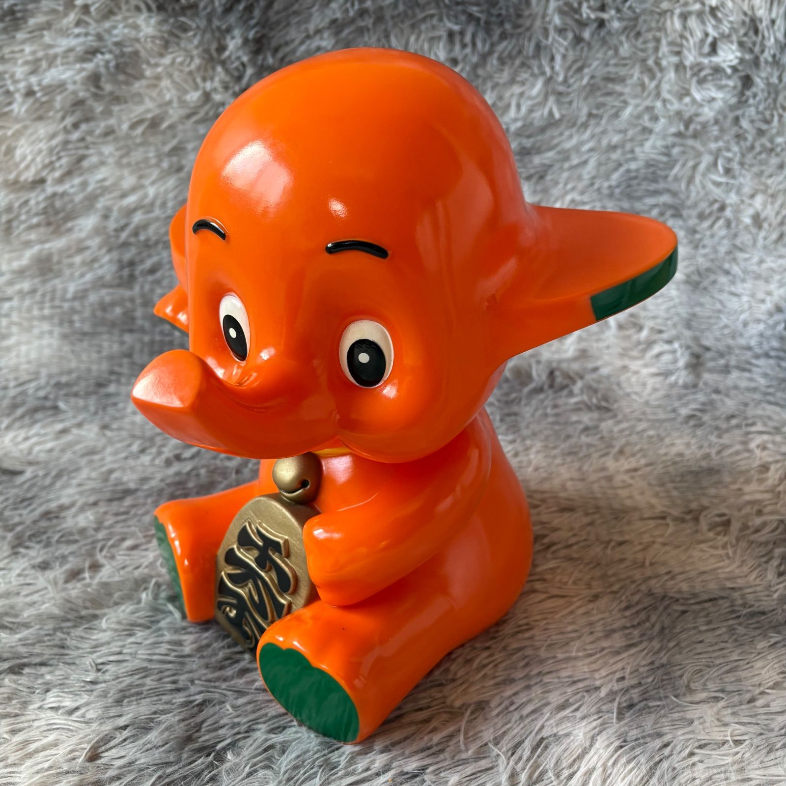 美品　レトロ　さとちゃん　千万両　貯金箱　約14cm 　YS26E-012