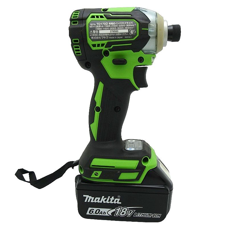 新品 マキタ18V-6.0Ah充電式インパクト TD170DRGXL Amazon | マキタ(Makita) TD170DRGX 充電式インパクトドライバ 青 18V