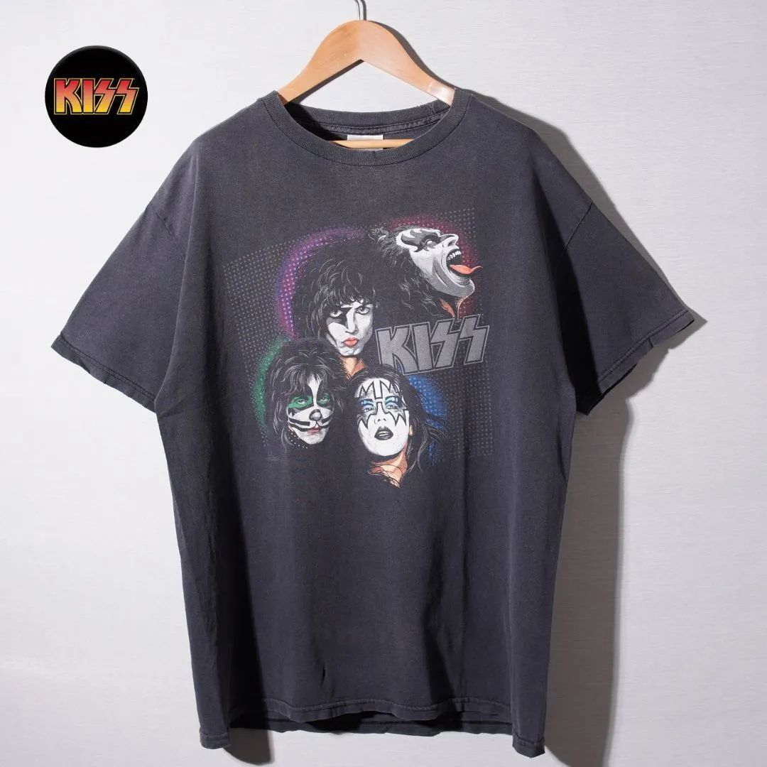 キス KISS バンド Tシャツ L ブラック USA 企画 2003年製 00s ヴィンテージ TENNESSEE RIVER テネシーリバー バンT ロックT 古着 V007