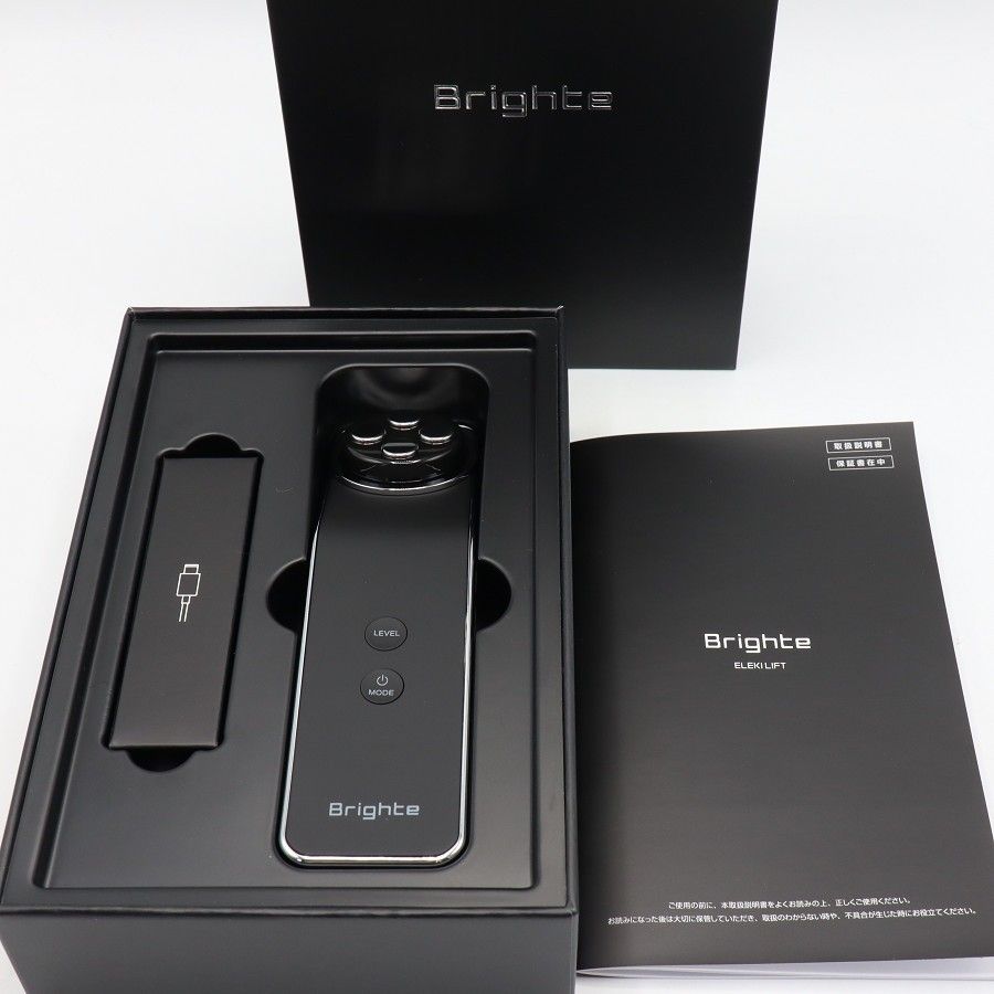 【新品】Brighte ELEKI LIFT BRT-FL170 ブラック RF EMS美顔器 ブライト エレキリフト 本体