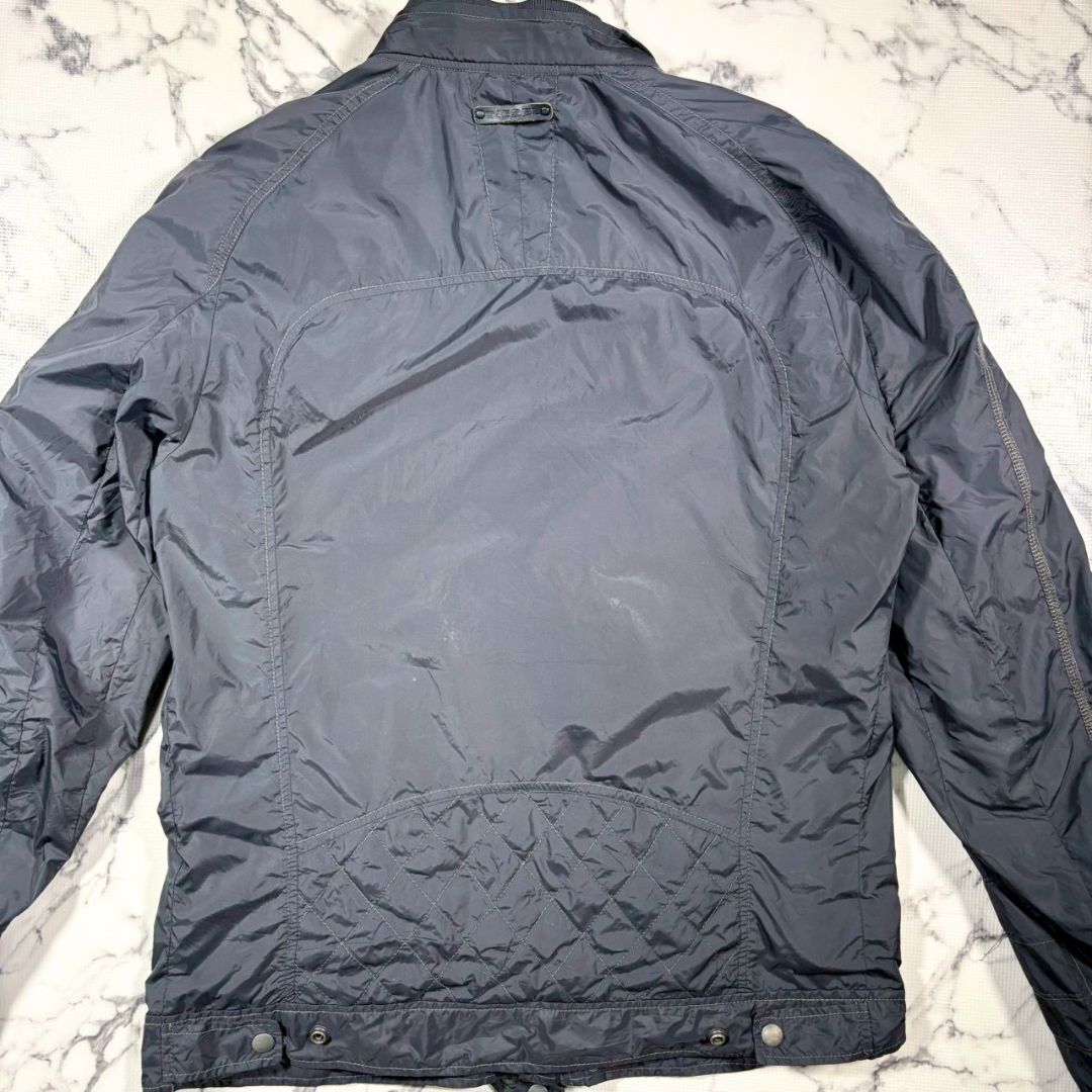 美品/薄手ナイロン素材(L)○DIESEL ディーゼル シングル ライダース 