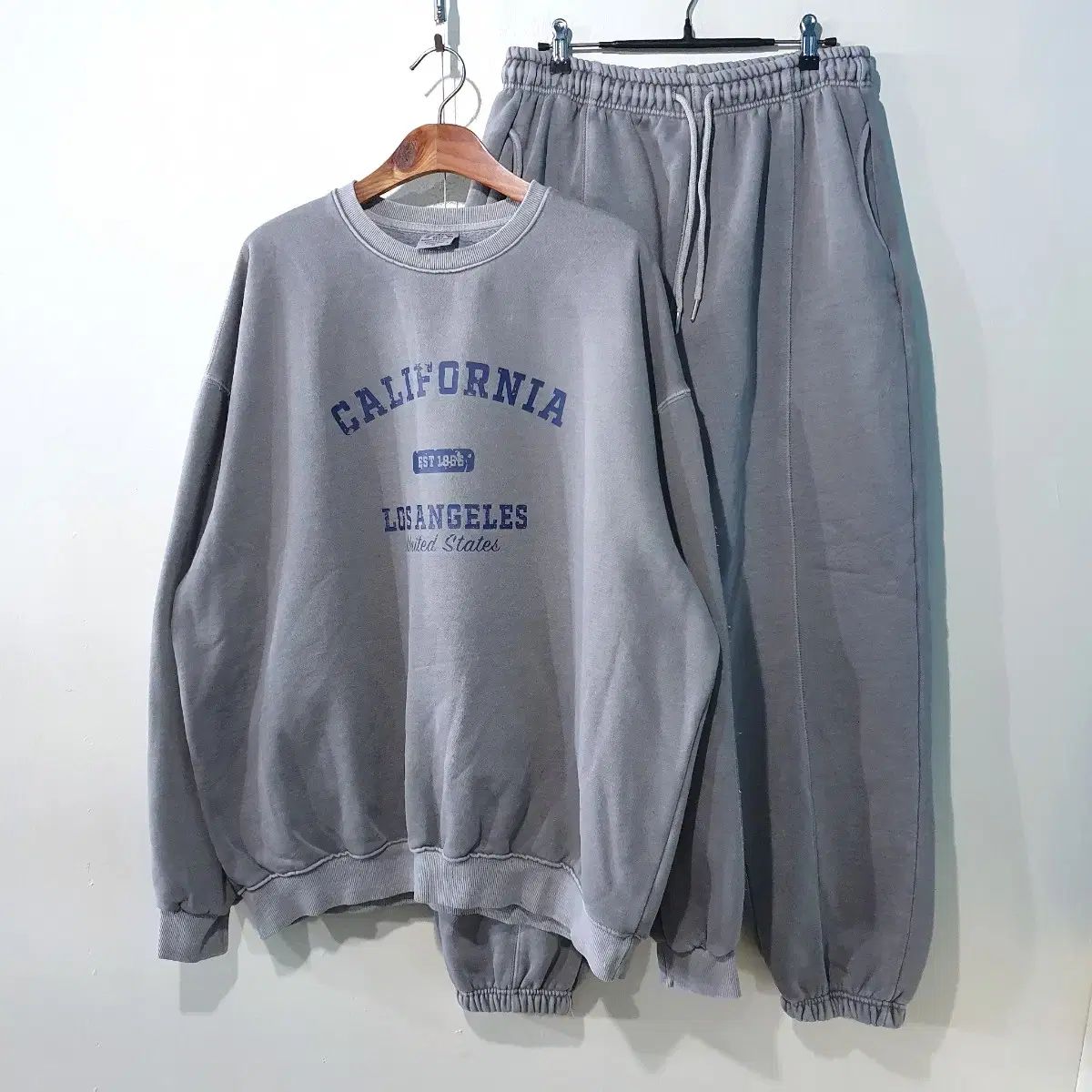 FW新作) カリフォルニア US PIGMENT ピグメント 起毛 スウェットセット 7colorM 4XL