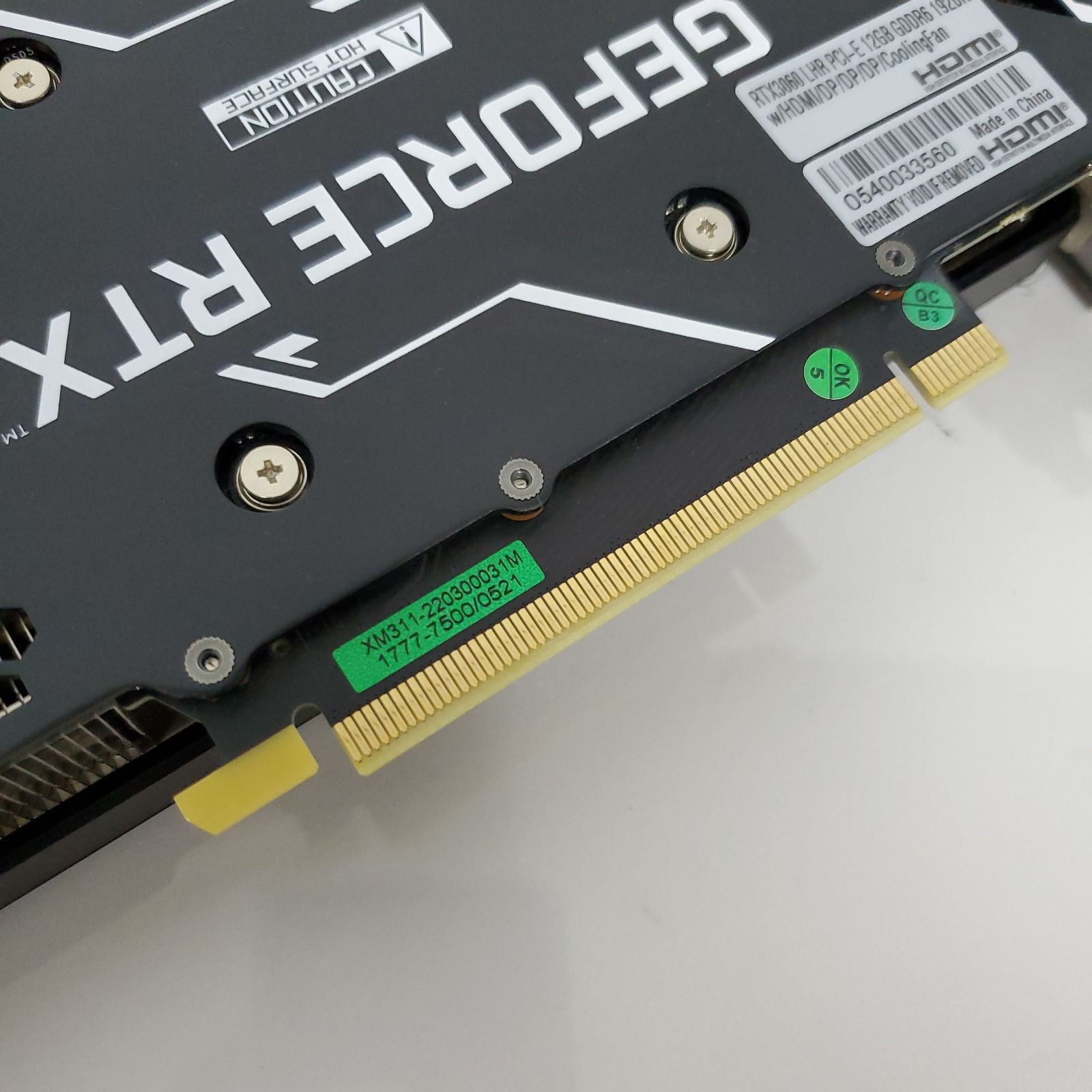 NVIDIA ・グラフィックボード・NVIDIA GeForce RTX 3060 ・12GB GDDR6