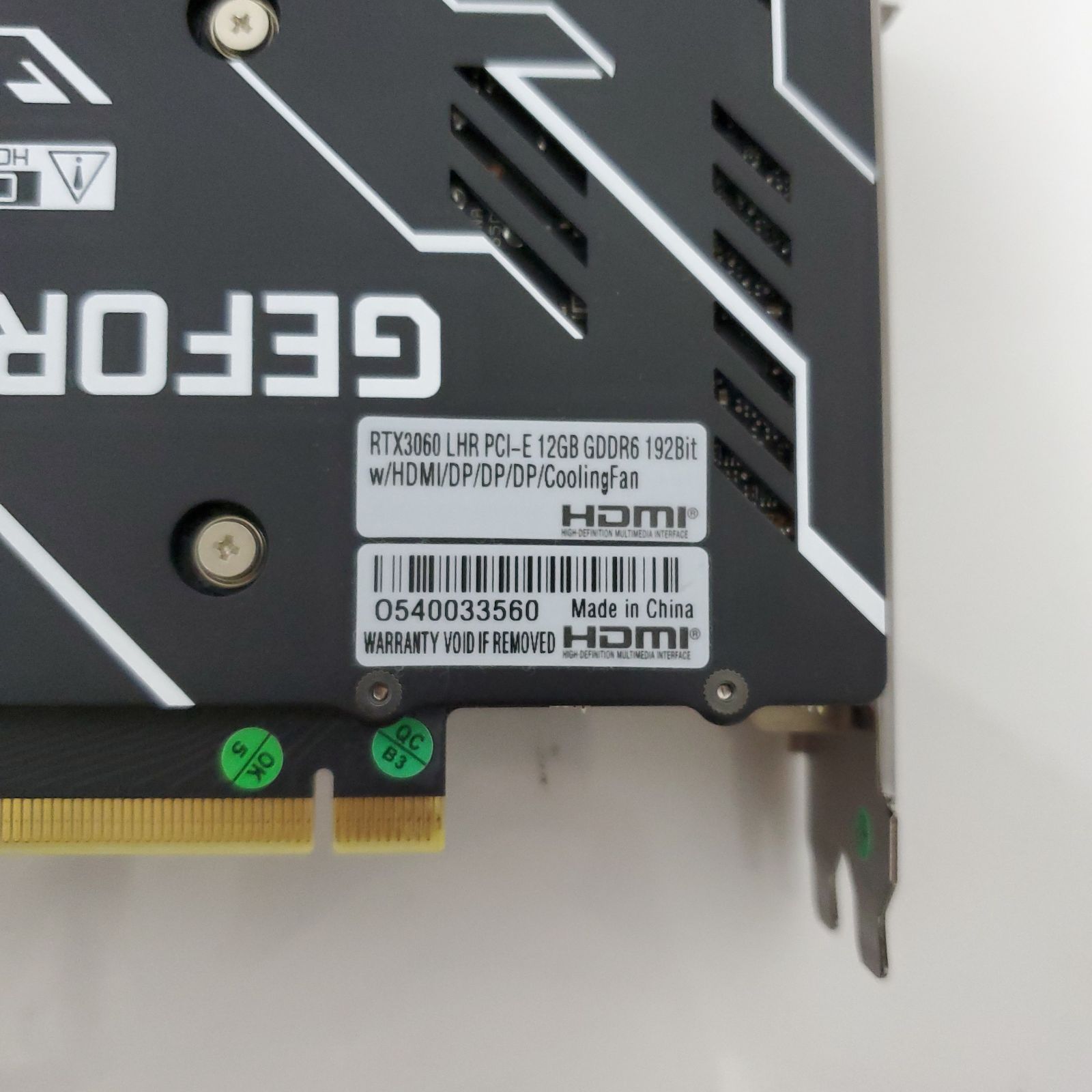 NVIDIA ・グラフィックボード・NVIDIA GeForce RTX 3060 ・12GB GDDR6