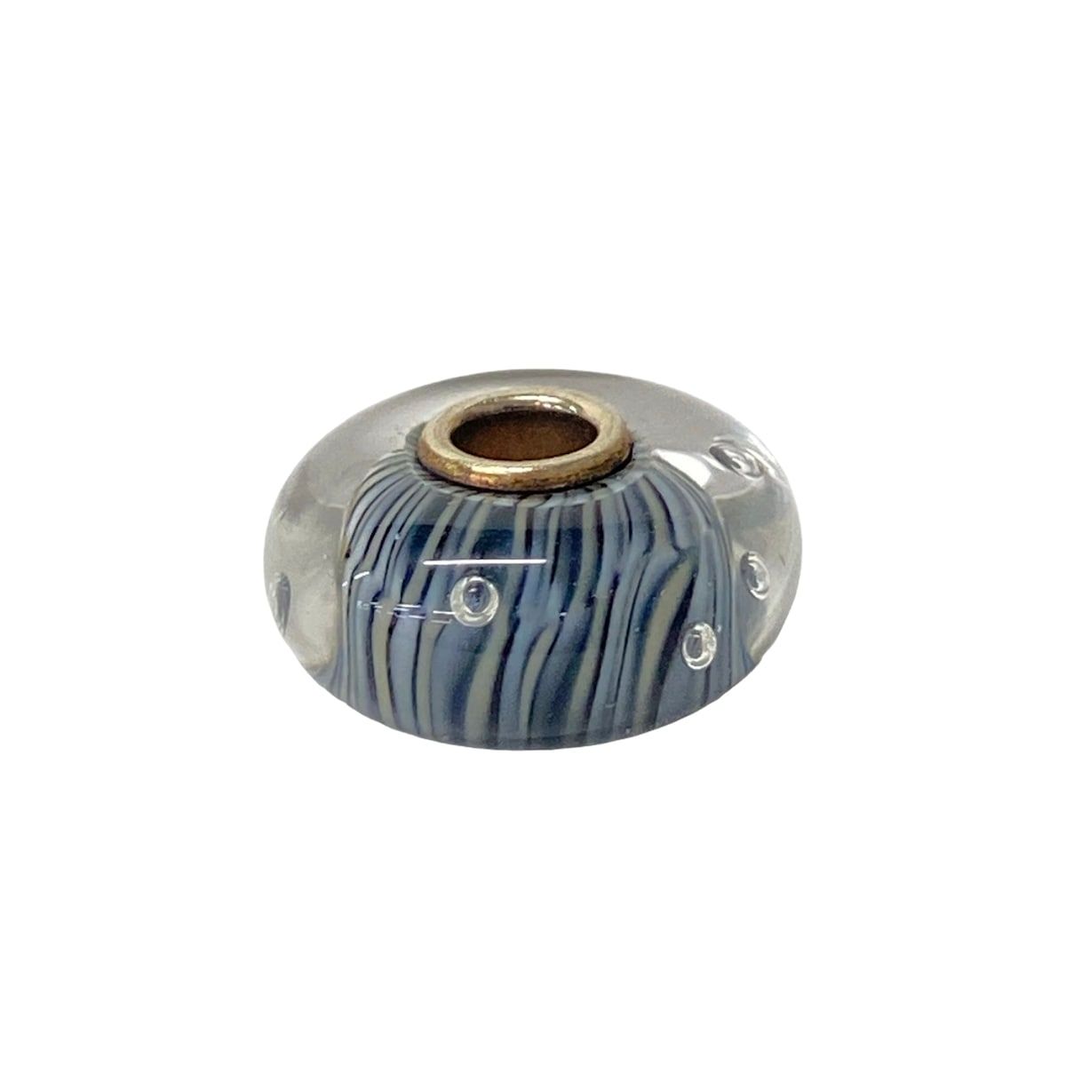 TROLLBEADS(トロールビーズ) ペンダントトップ - クリア×白×黒