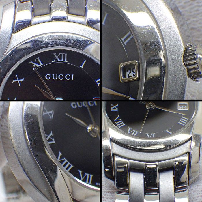 グッチ GUCCI 腕時計 Gクラス 5500L デイト ローマンインデックス