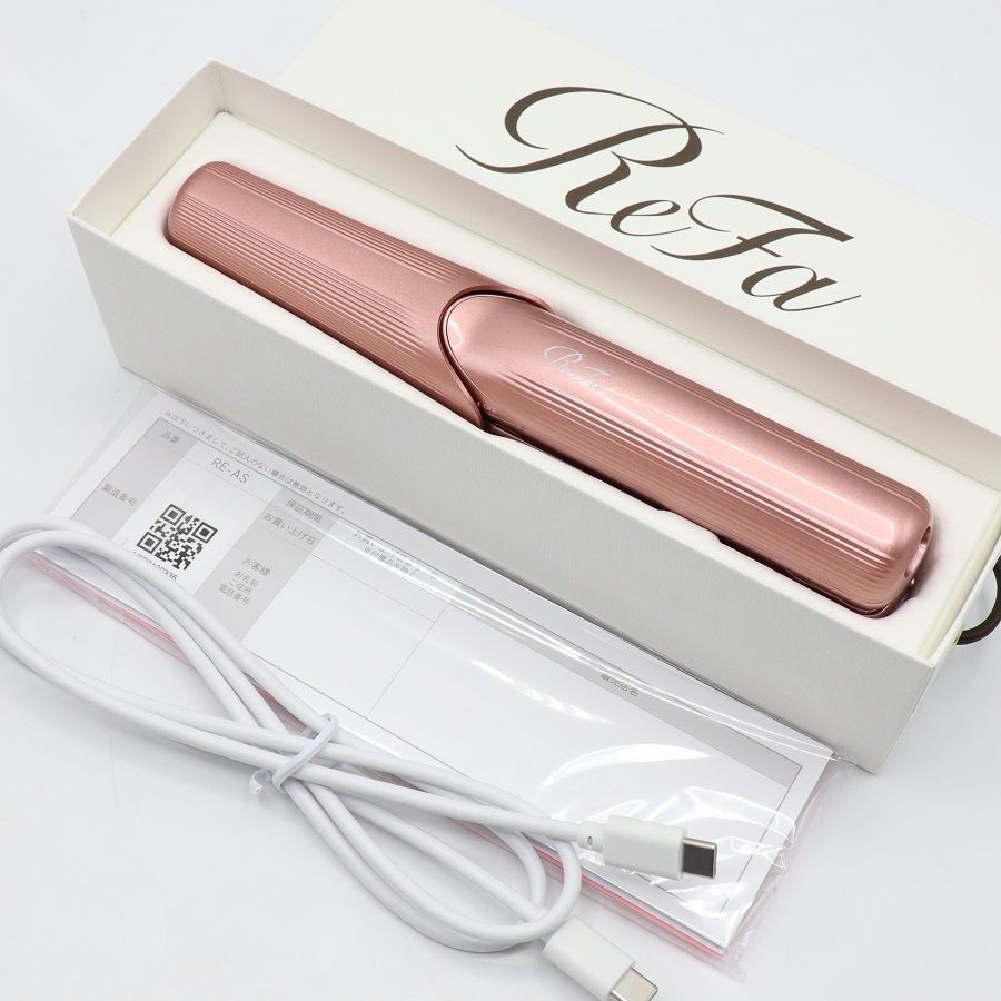 【美品】MTG ReFa FINGER IRON ST RE-AS-05A ピンク リファフィンガーアイロンST ヘアアイロン 本体