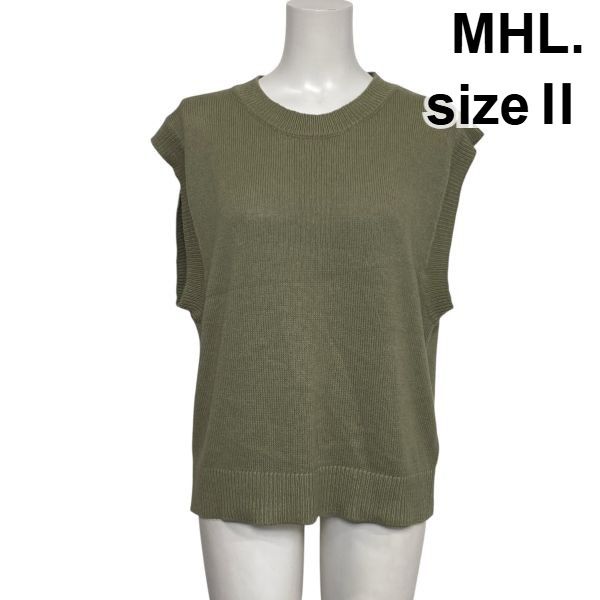 MHL. ベスト　ジレ ◇ エムエイチエル MHL. ニットベスト ジレ ノースリーブ クルーネック