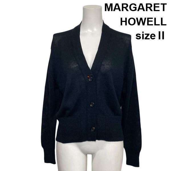 ◇ マーガレットハウエル MARGARET HOWELL ニットカーディガン 長袖 V