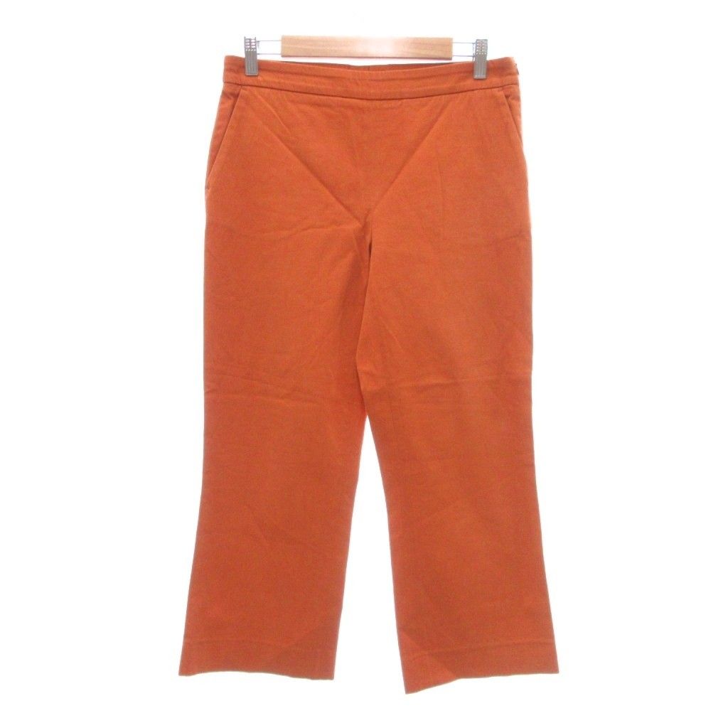 Odeeh クロップドパンツ スラックス ストレート 36 オレンジ系 /UO ■GY62