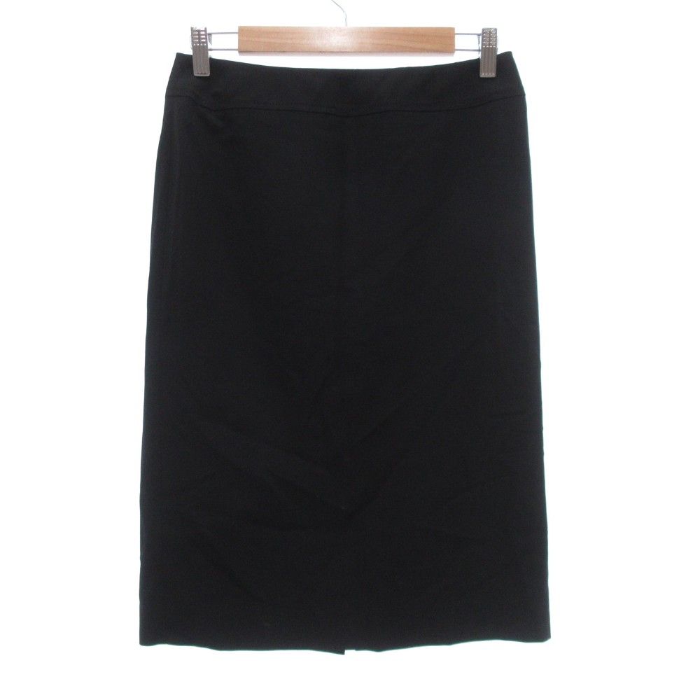 マックスマーラ MAX MARA 美品 ミディ タイトスカート 36 黒 ブラック /UO ■GY62