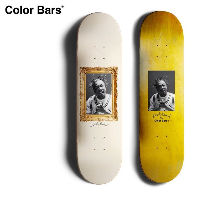 COLOR BARS カラーバーズ PORTRAIT SKATEBOARD OFF WHITE 8.0インチ デッキテープ無料！ 新作 スケートボード デッキ 　Wu-Tang Clan / Ol' Dirty Bastard オール・ダーティー・バスタード