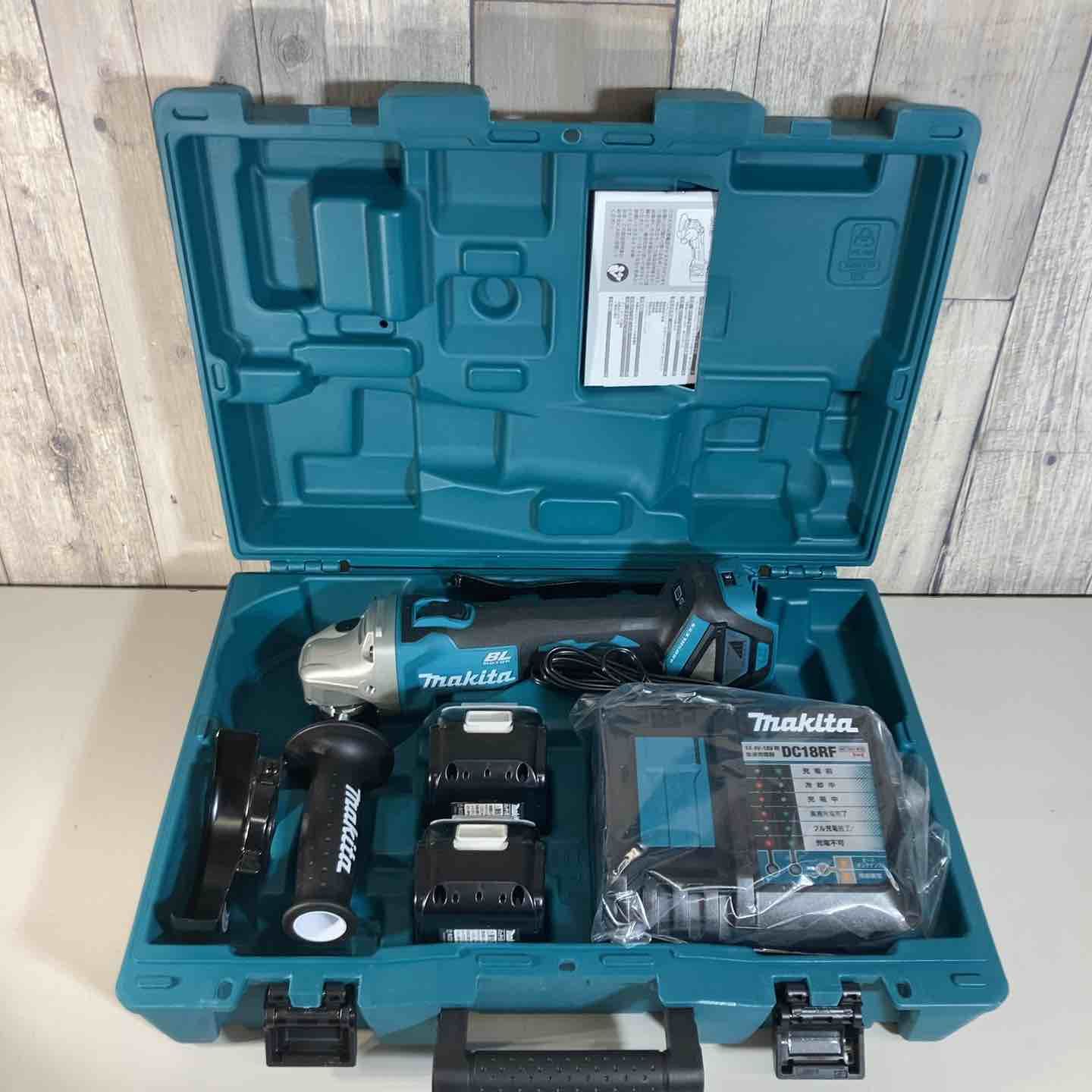 ★マキタ(makita)125mm18V コードレスディスクグラインダ GA512DRGX バッテリ2個付 純正 充電式【戸田店】