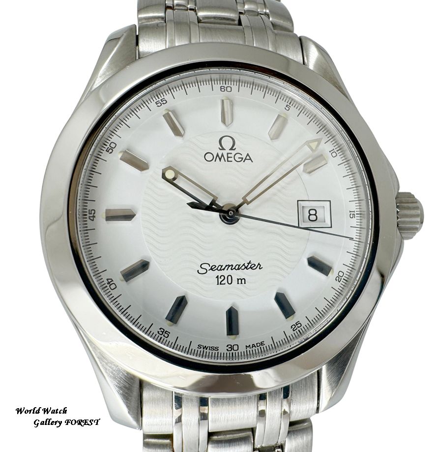 【OMEGA オメガ☆シーマスター 120M】2511.21 中古 メンズ腕時計 クオーツ ホワイト文字盤【外装仕上げ☆Aランク】
