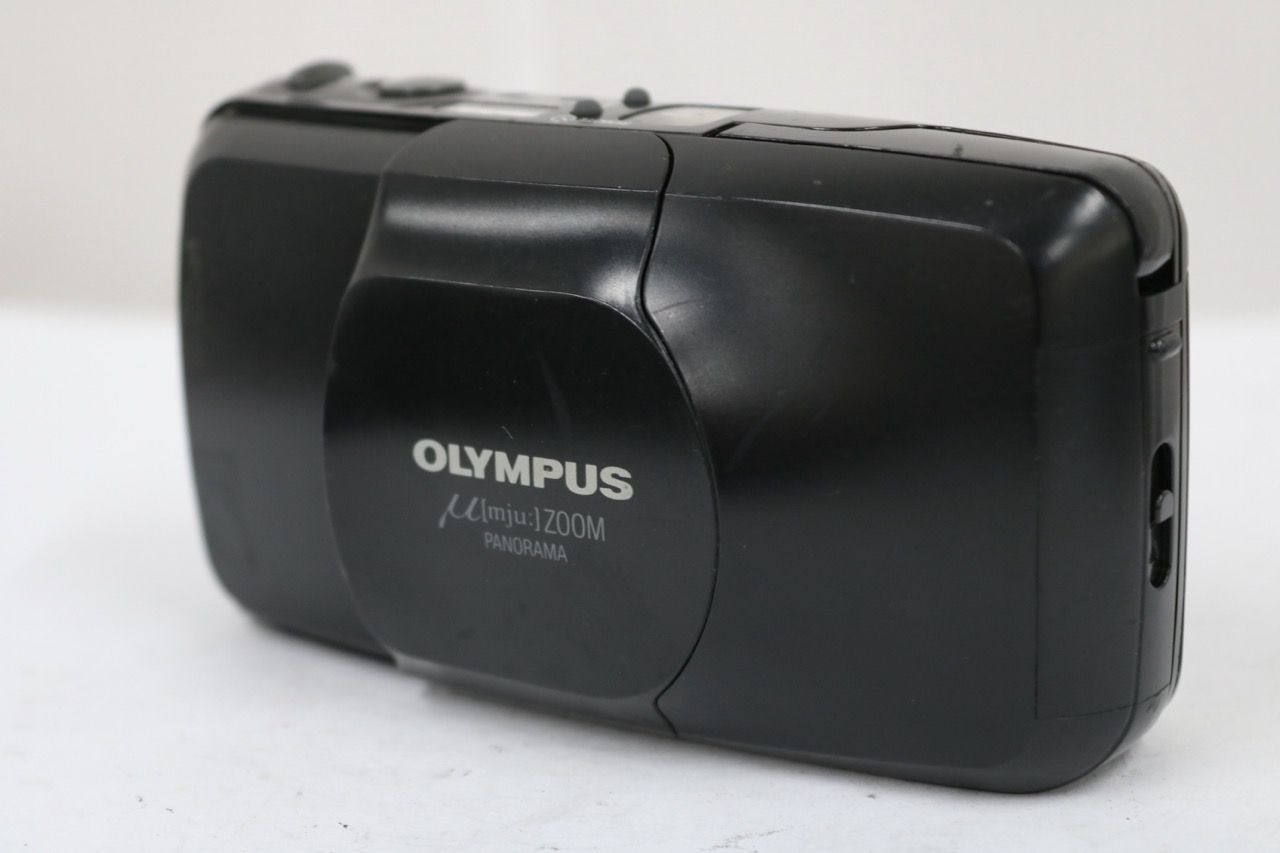 返品保証】 オリンパス Olympus μ mju ZOOM ブラック 35-70mm
