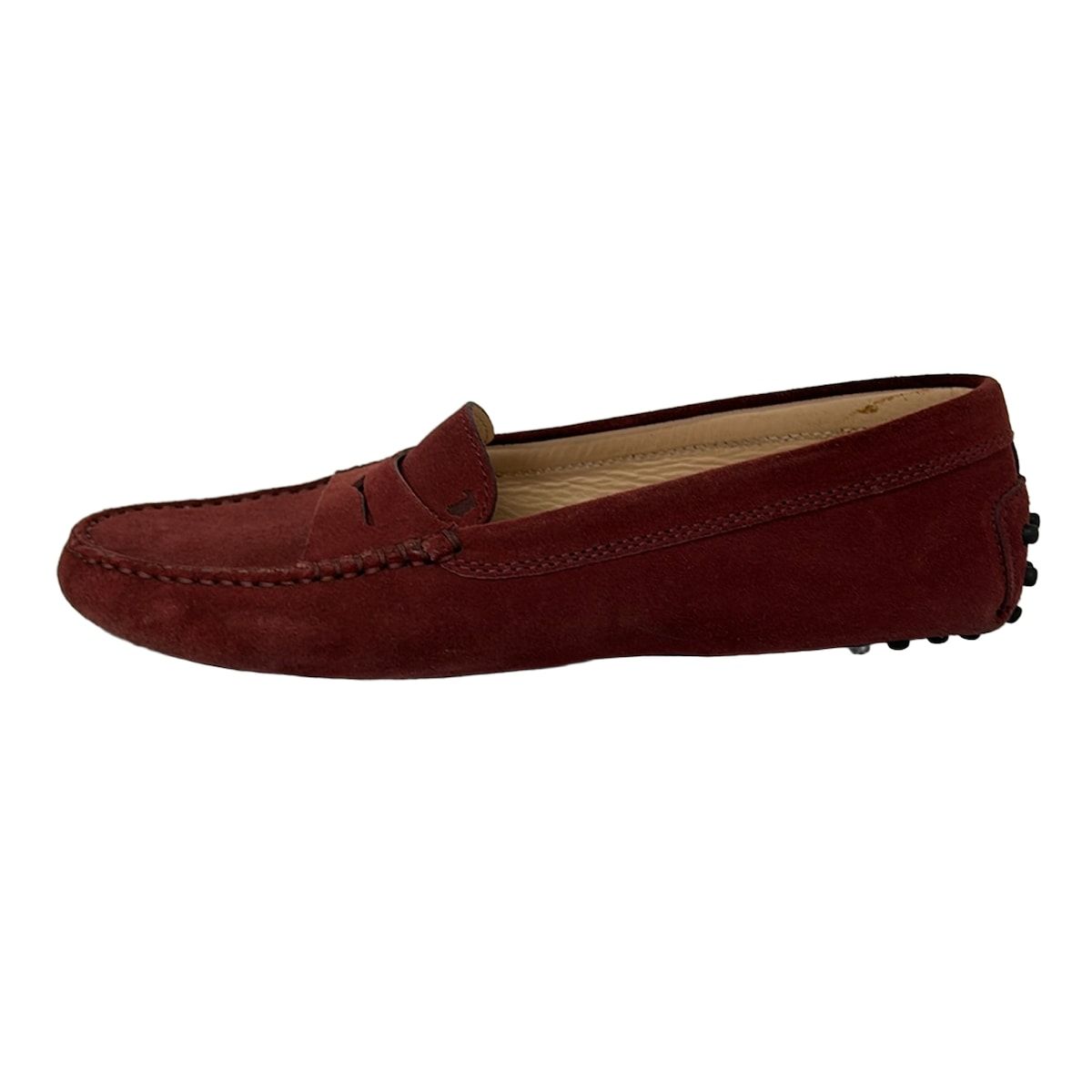 TOD'S(トッズ) ドライビングシューズ 39 レディース - ボルドー