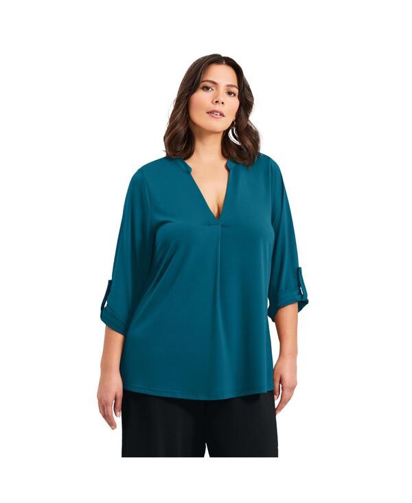 アベニュー レディース トップス シャツ AVENUE Womens Audrey Ity Top Teal ティール