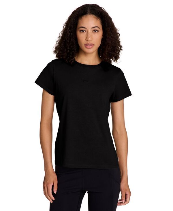 リーボック レディース トップス Tシャツ クルーネック シャツ Reebok Womens Crewneck TShirt Black ブラック