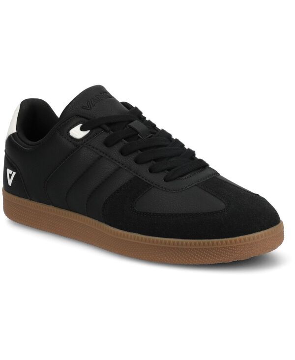 バンス メンズ シューズ スニーカー Vance Co Mens Pele Comfort Low Top Flexible Court Sneaker Black ブラック