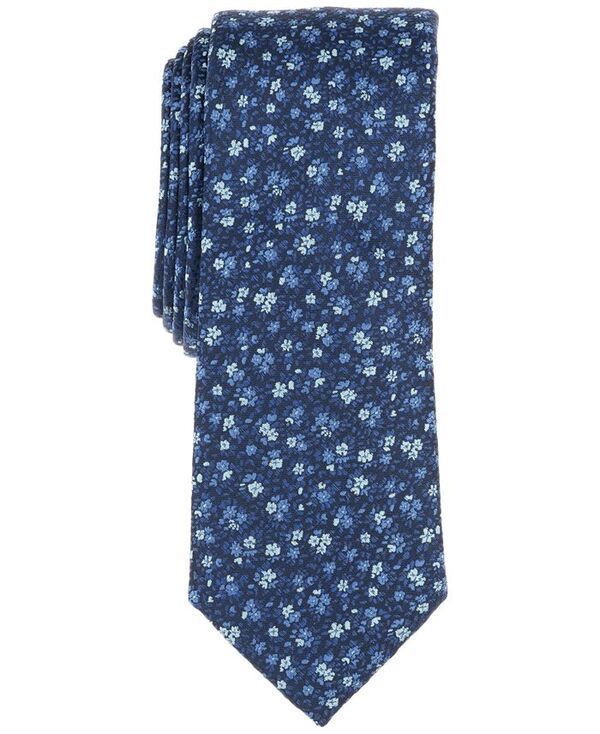 バースリー メンズ アクセサリー ネクタイ フラワー柄 フラワー Bar III Mens Lambeth Floral Tie Navy ネイビー