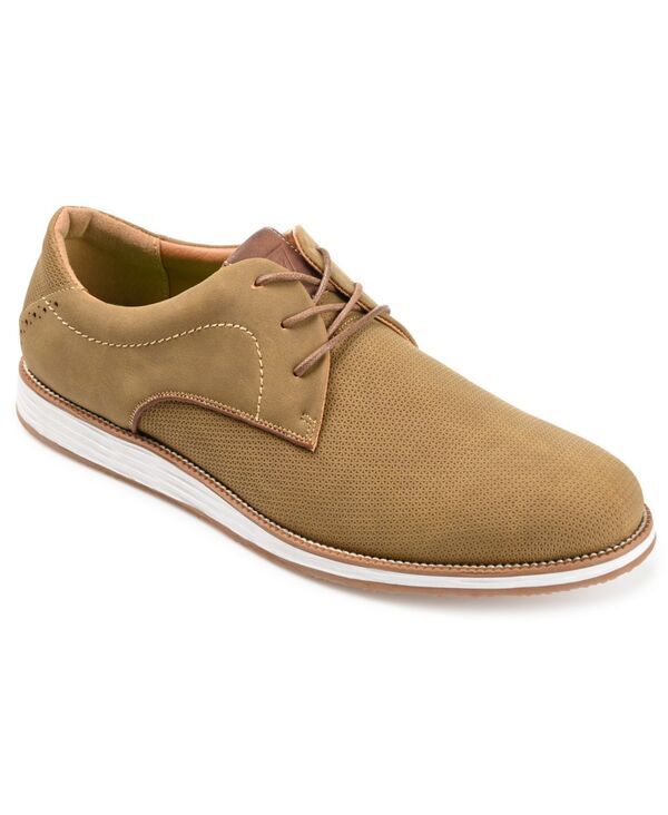 バンス メンズ シューズ オックスフォード Vance Co Mens Blainembossed Casual Dresshoes Tan タン