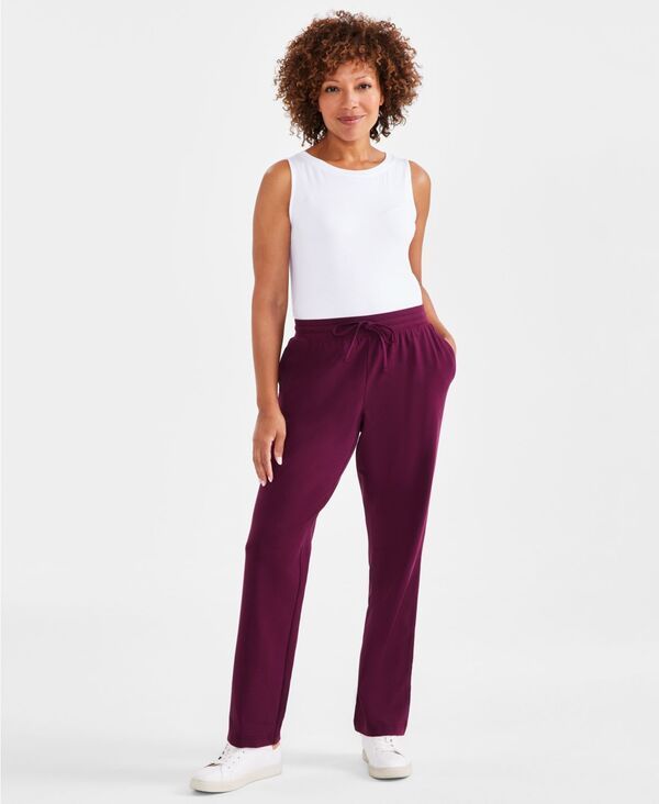 スタイルアンドコー レディース ボトムス カジュアルパンツ スウェットパンツ Style Co Womens Mid Rise DrawstringWaist Sweatpants PP4X Berried Treasure