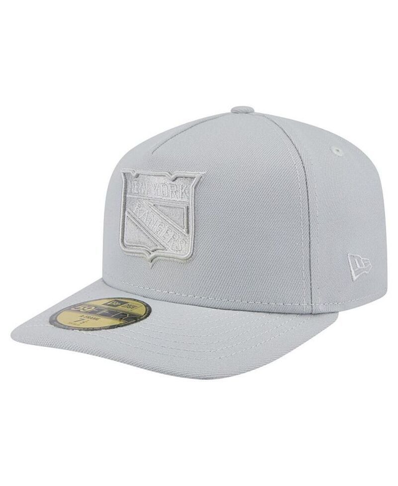 ニューエラ メンズ アクセサリー 帽子 New Era Mens Gray New York Rangers Color Pack AFrame 59FIFTY Fitted Hat Gray グレー