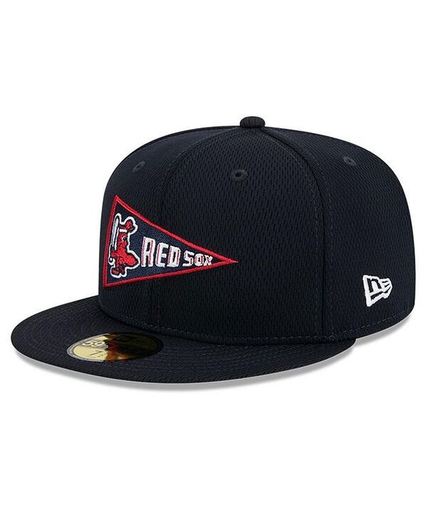 ニューエラ メンズ アクセサリー 帽子 New Era Mens Navy Boston Red Sox 2025 MLB Clubhouse 59FIFTY Fitted Hat Navy ネイビー