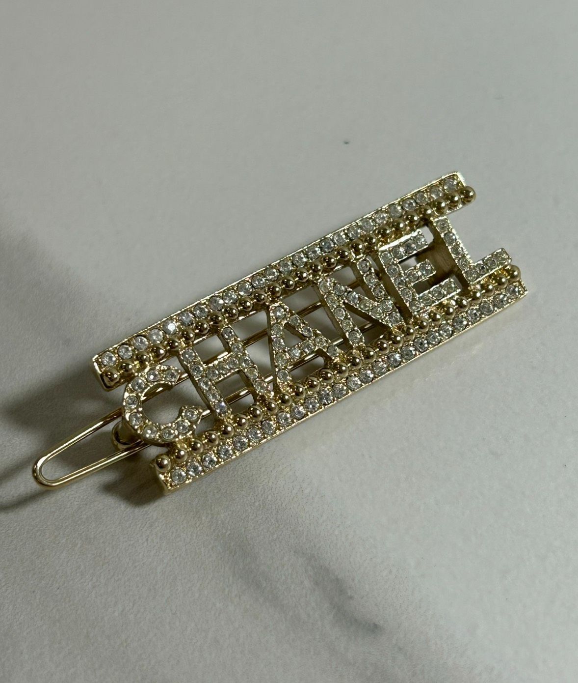 【CHANEL】シャネル バレッタ ヘアクリップ ラインストーン F23A