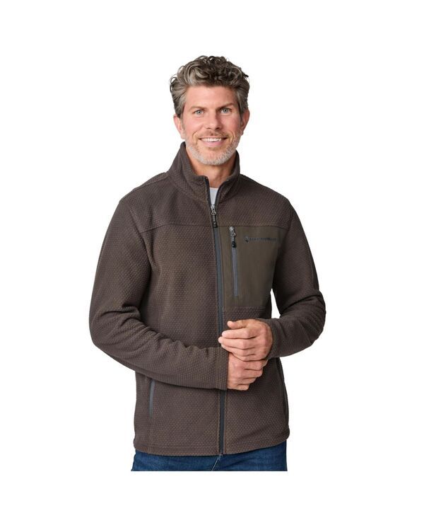 フリー カントリー メンズ アウター ジャケット・ブルゾン フリース ジャケット Free Country Mens Calabaza II Brick Fleece Jacket Mushroom