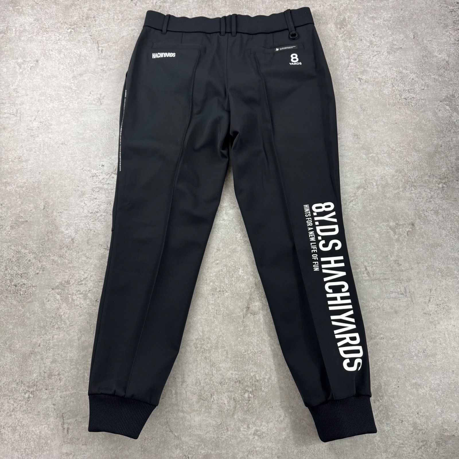 極美品】8YARDS Ribbed Joggers Black 2XL ハチヤーズ ゴルフパンツ
