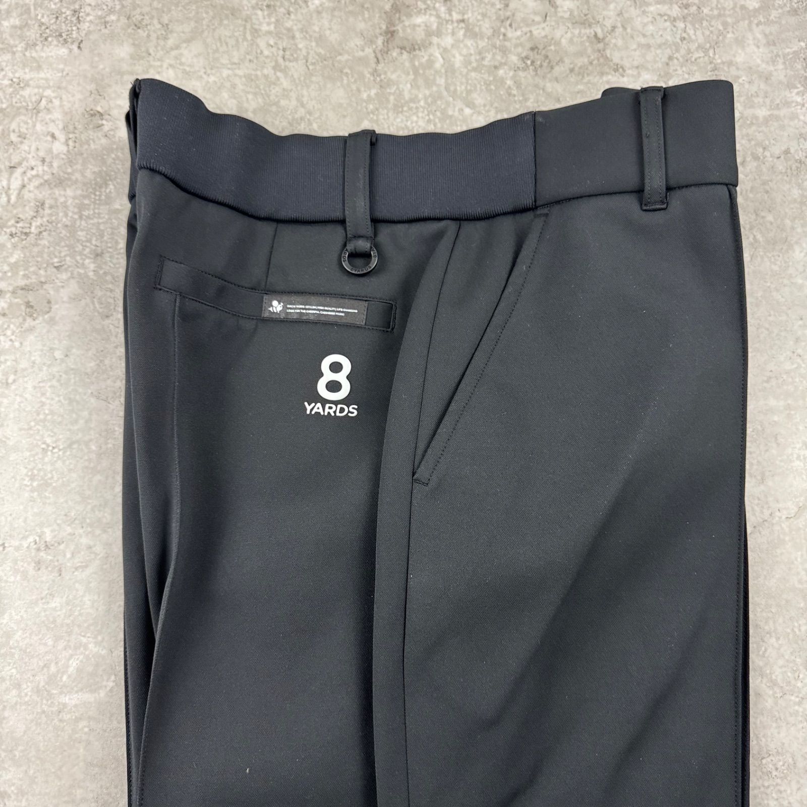 極美品】8YARDS Ribbed Joggers Black 2XL ハチヤーズ ゴルフパンツ