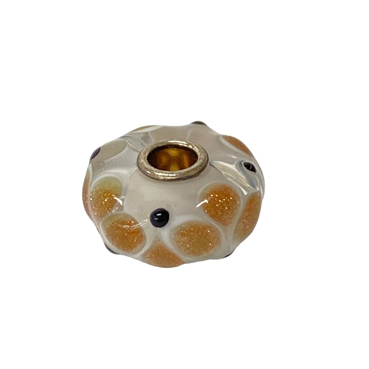 TROLLBEADS(トロールビーズ) ペンダントトップ美品 - クリア×ブロンズ×マルチ