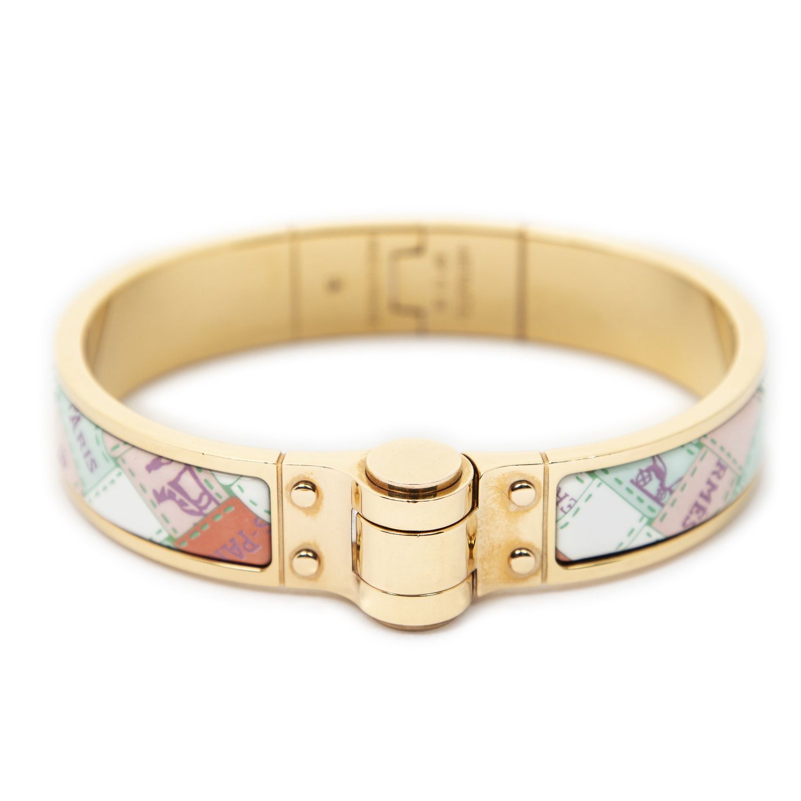 [中古] HERMES エルメスCharniere ブレスレットピンク金メッキA 43,500円