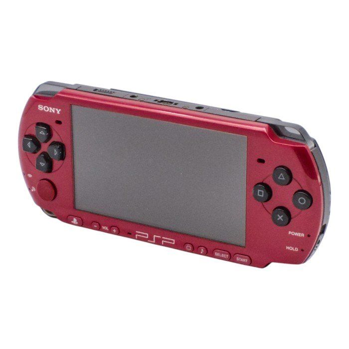 バッテリーなし SONY SCE PSP プレイステーションポータブル ブラック/レッド PSP-3000 本体 中古 a1