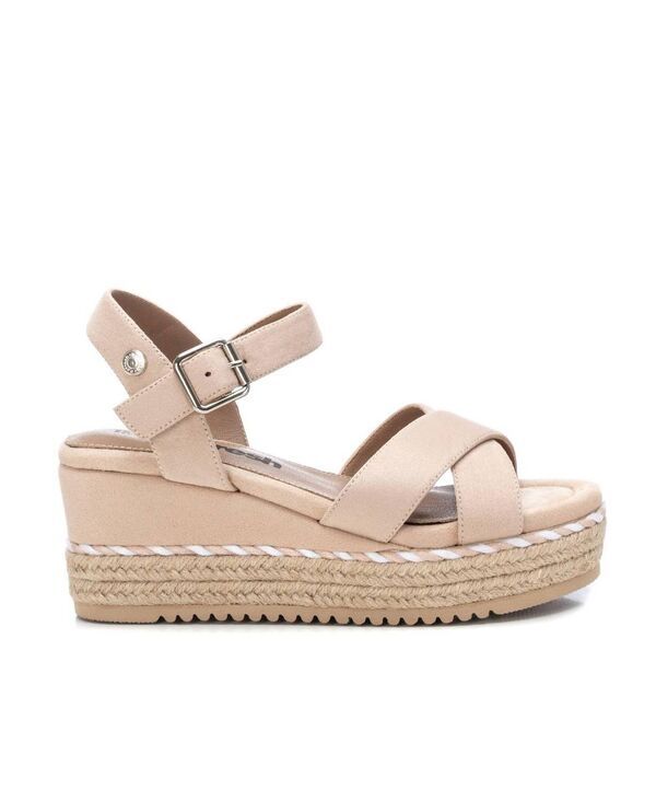 キシタイ レディース シューズ サンダル スエード XTI Womensuede Wedge Sandals By Beige ベージュ