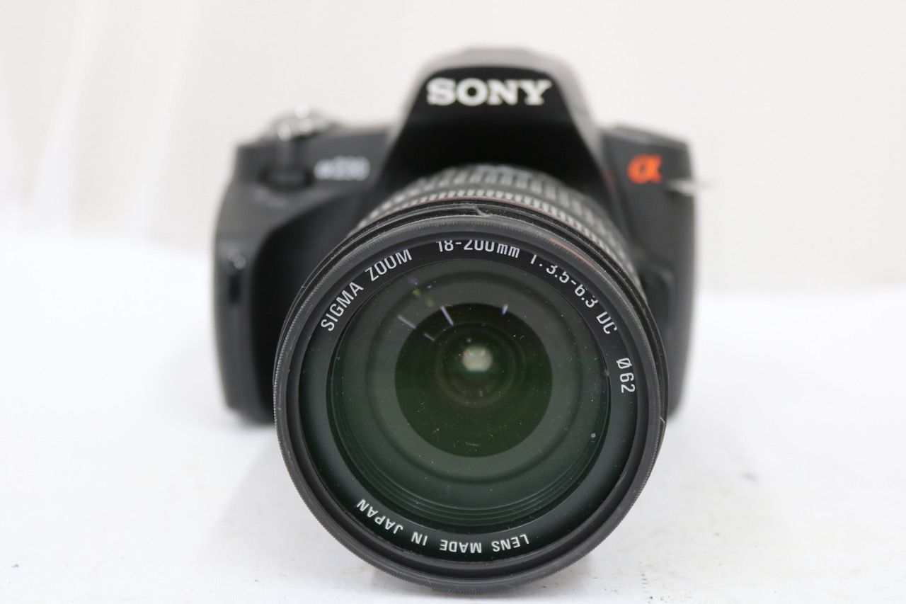 【返品保証】 ソニー Sony a DSLR-A230 Sigma 18-200mm F3.5-6.3 DC 付属品多数 デジタル一眼 e11442