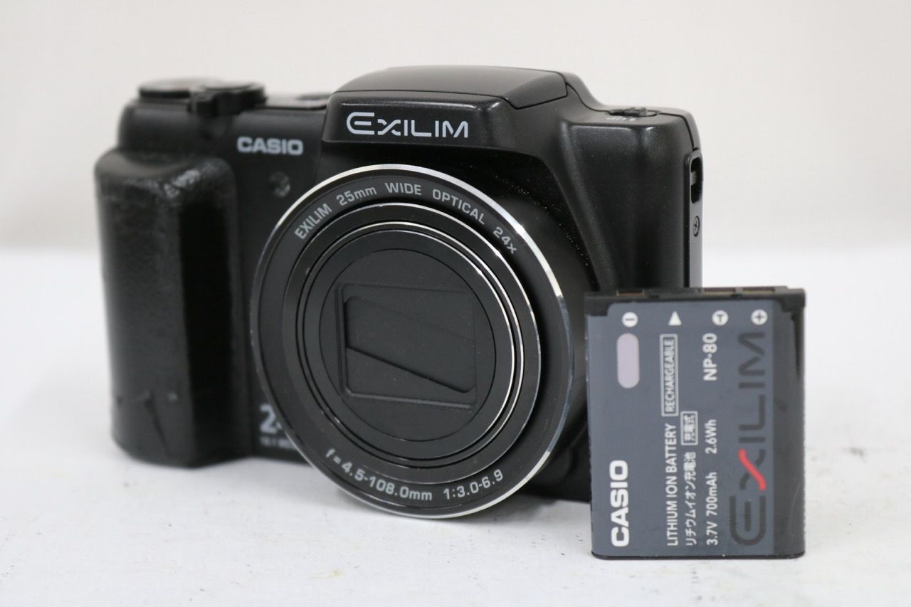 【返品保証】 カシオ Casio EXILIM EX-H50 24x ブラック バッテリー付き コンパクトデジタルカメラ e11446